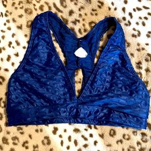 Booty by Brabants chrome cobalt blue deep V top